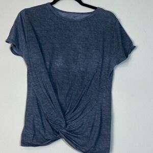 GRAY ATHLETIC LOOSE FITTED ALYA TOP